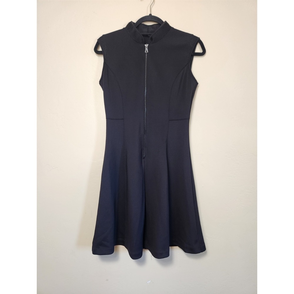Elie Tahari Design Nation Black Sleeveless Dress Fit and Flare Womens Size 4‎